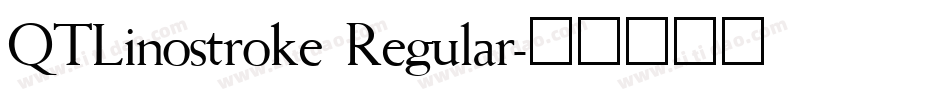 QTLinostroke Regular字体转换